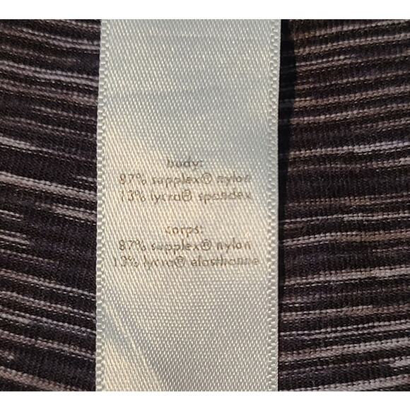 Lucy Hatha Collection black grey striped workout leggings - XS - Picture 6 of 7